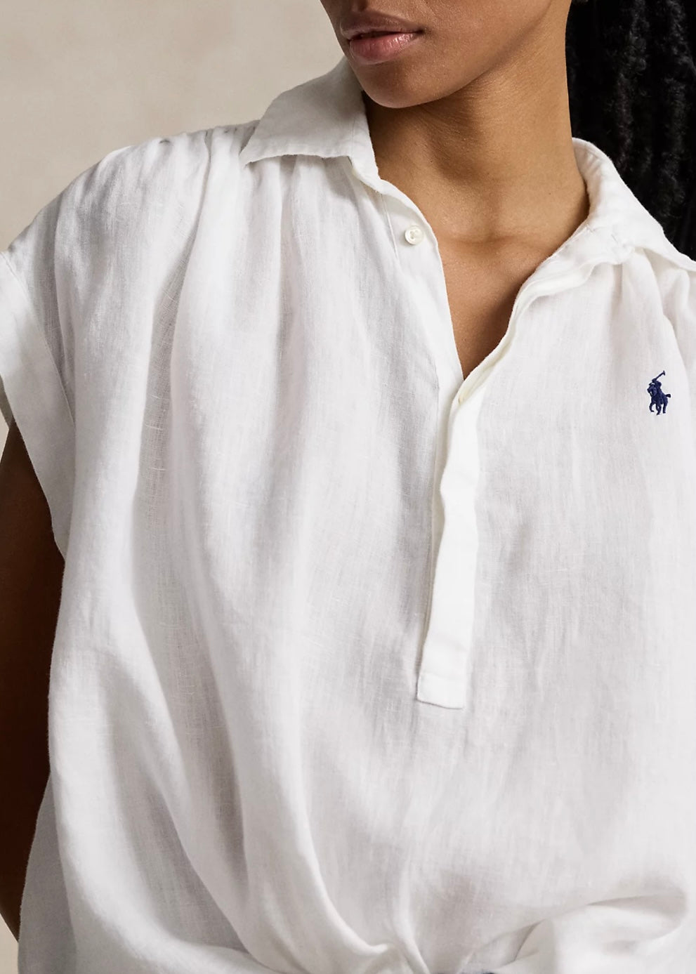 Polo Ralph Lauren Oversized Linen shirt - White