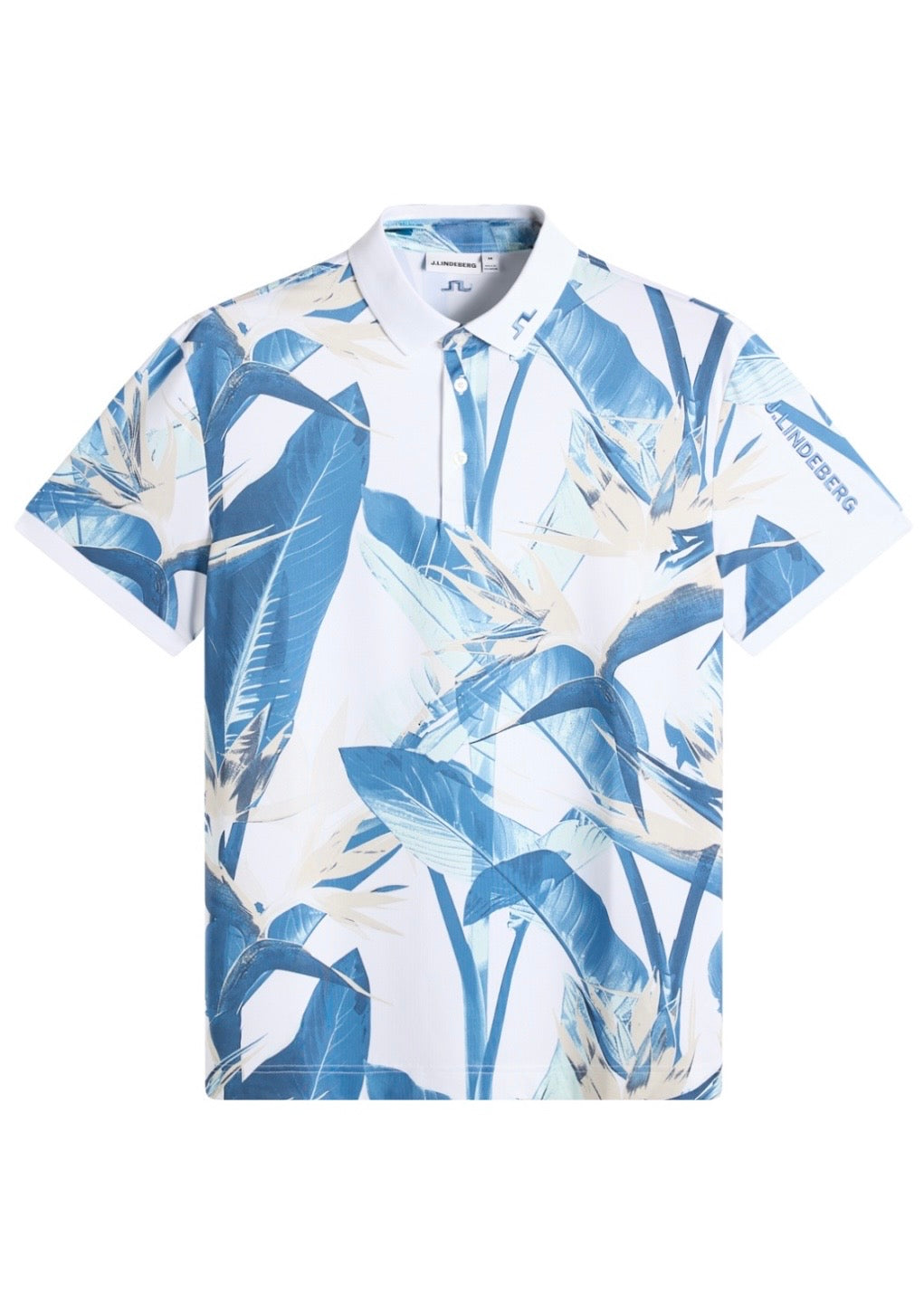 Tour Tech Print Polo Paradise Skylight
