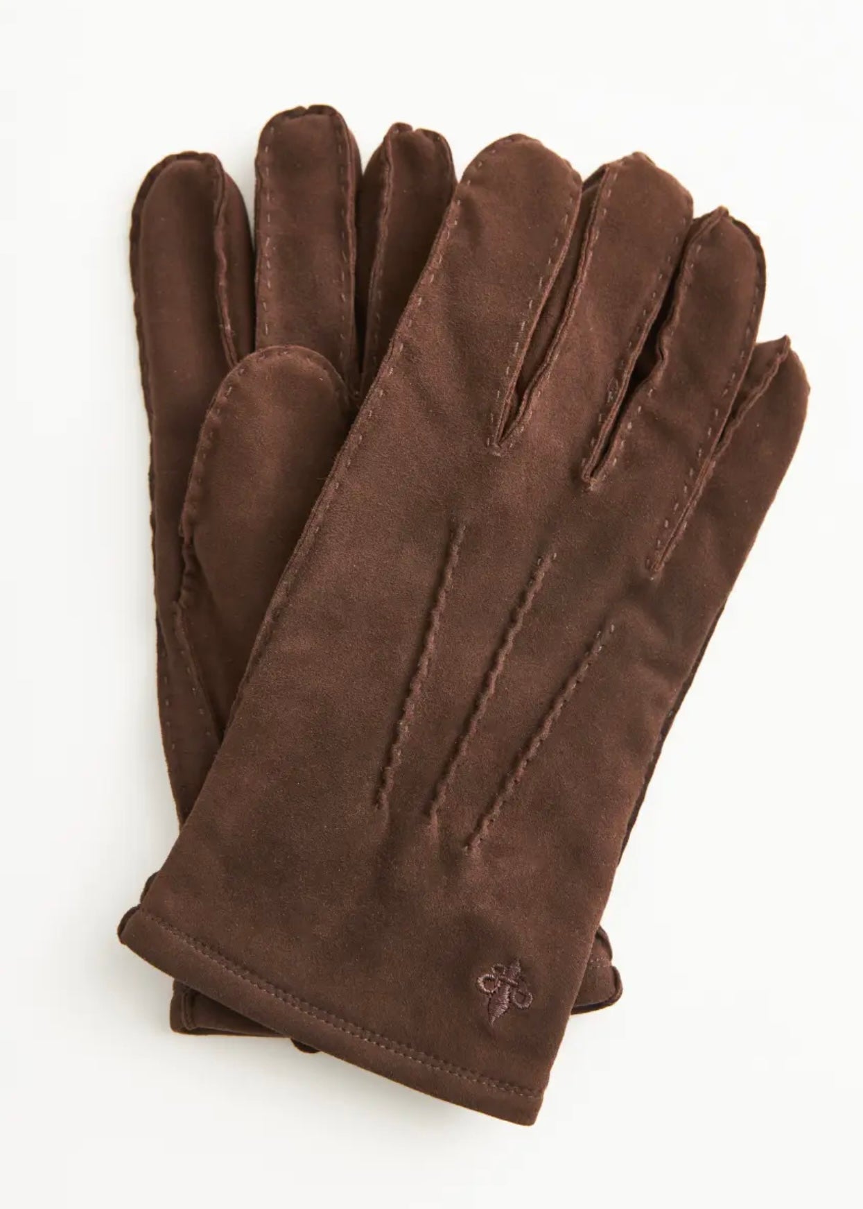 Suede gloves Brown