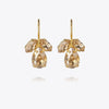 Petite Timo Earrings Gold Golden Shadow Silk