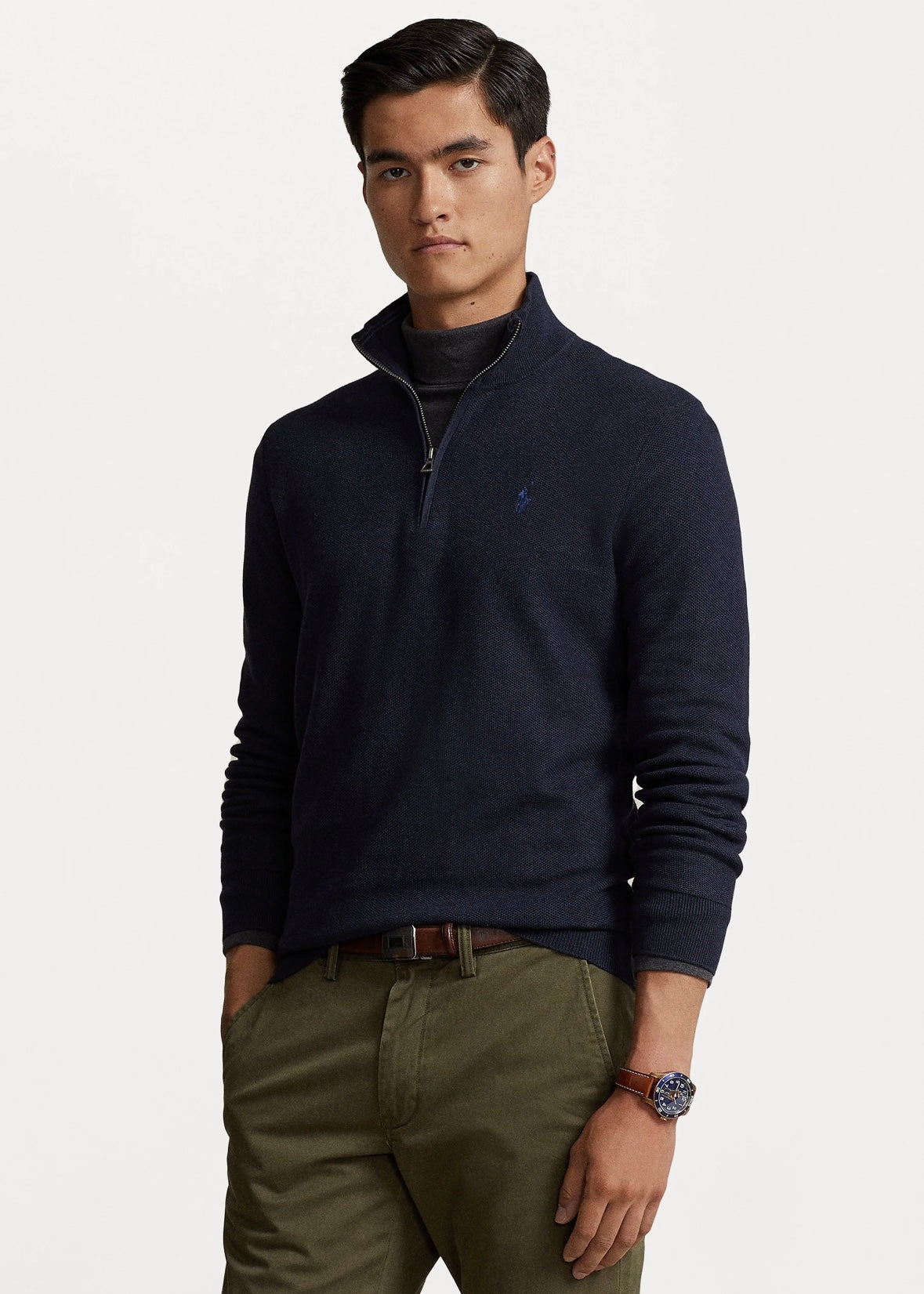 Polo Ralph Lauren Cotton Zip - Navy