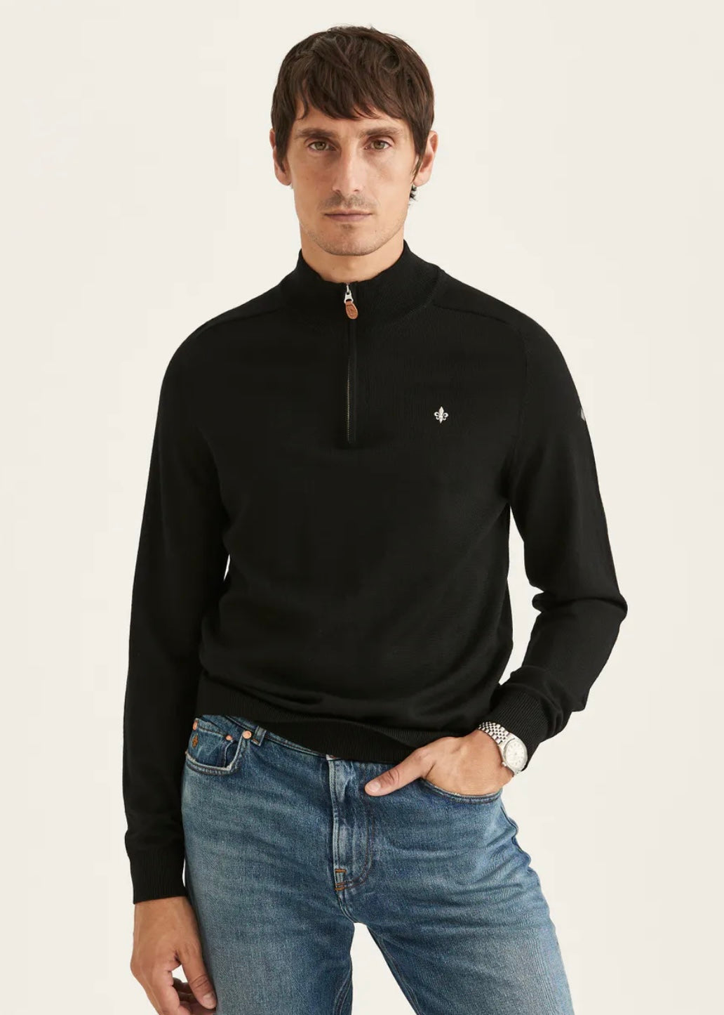 Morris Merino John Zip - Black