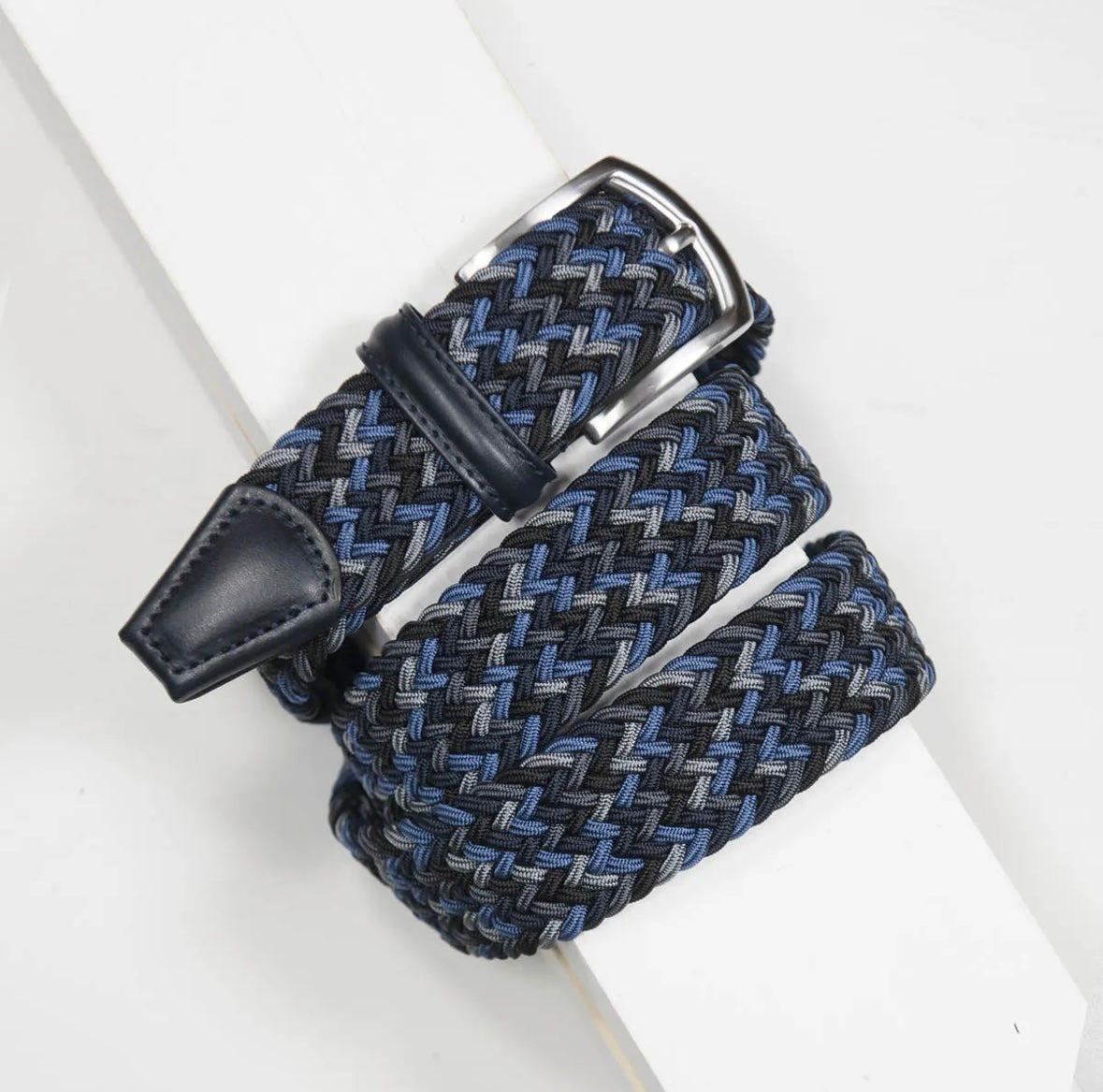 Elastic Belt Multi Blue