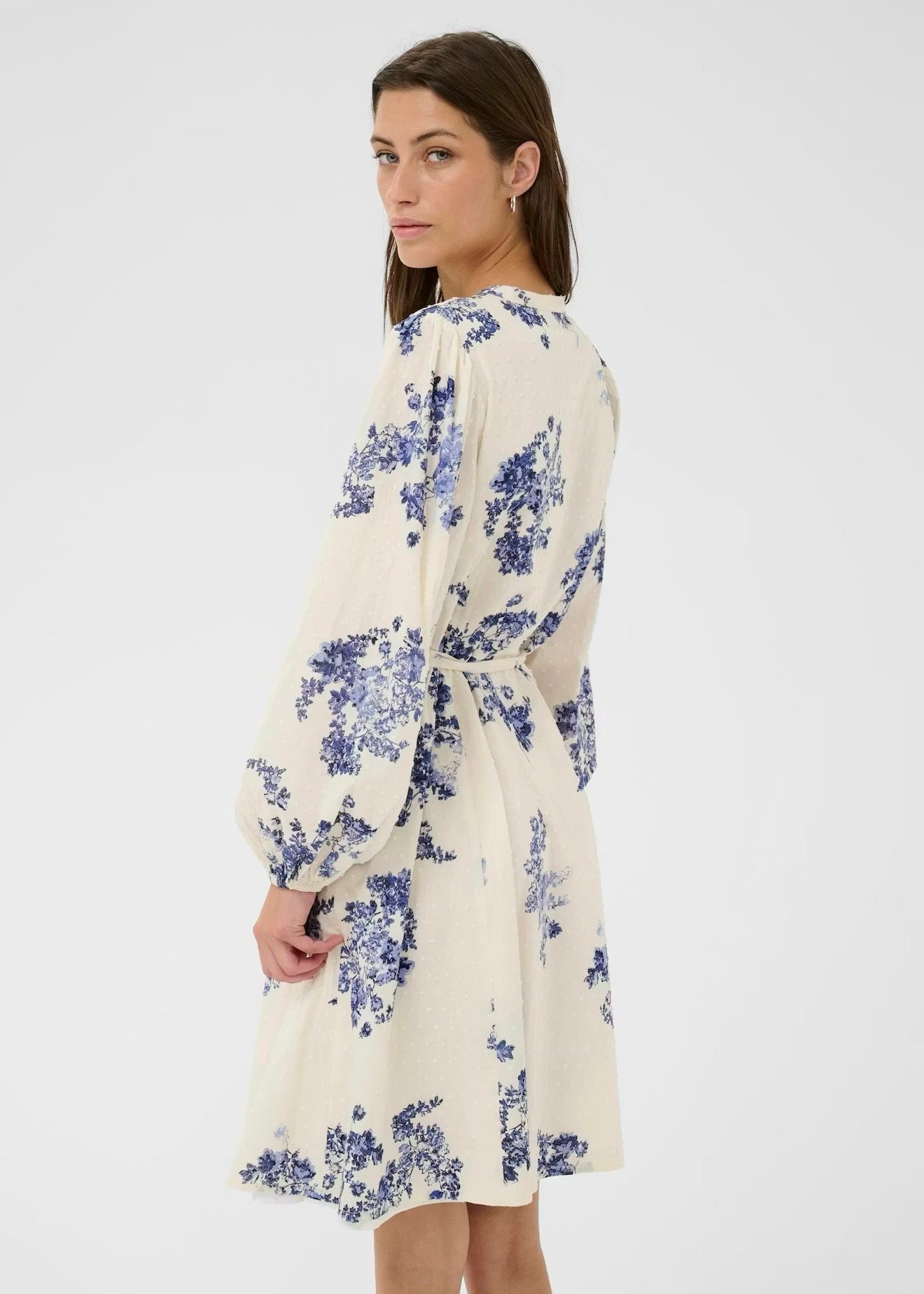 Avira Dress Blue Shadow Flower