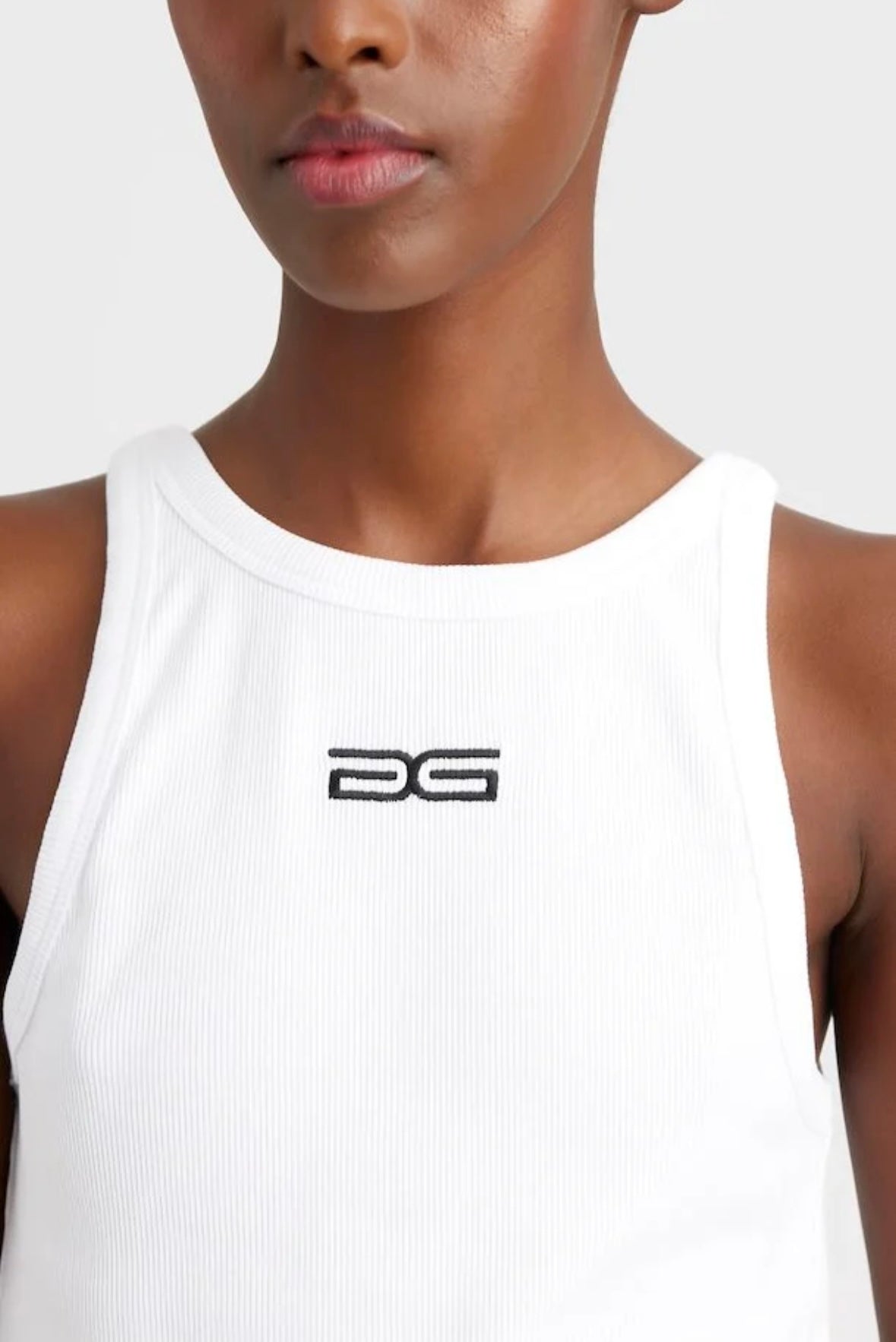 Gestuz Drew Logo singlet - Bright White