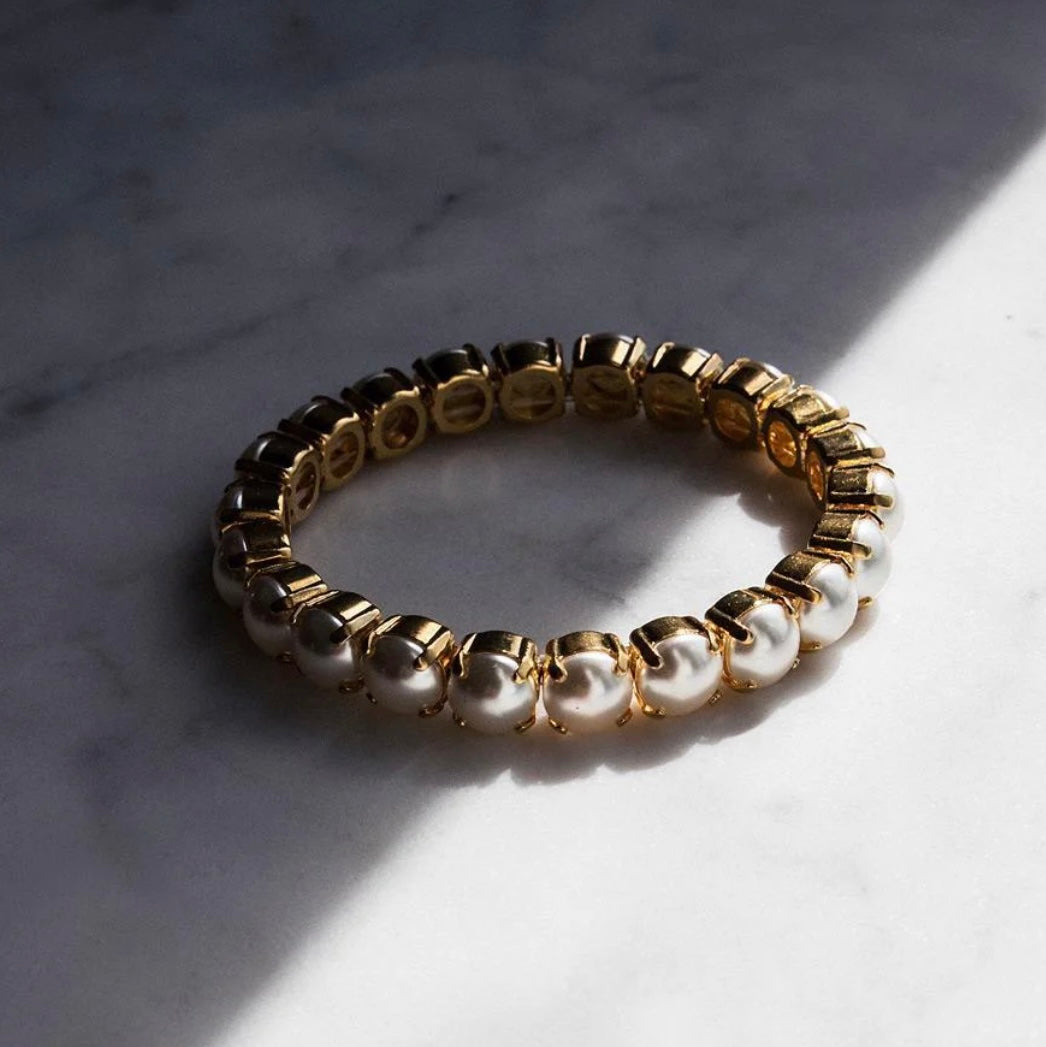 Caroline Svedbom Gia bracelet Gold Pearl