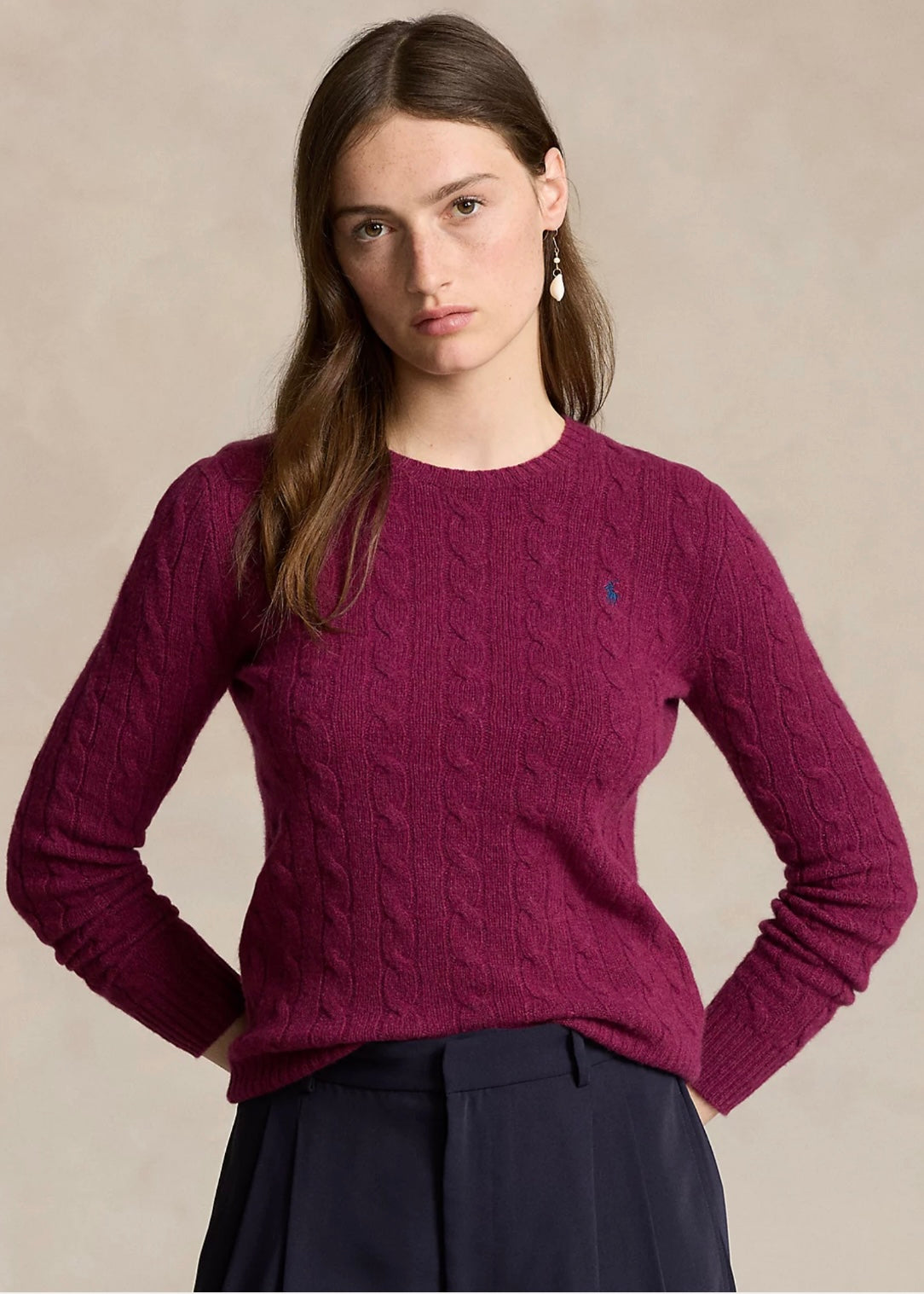 Polo Ralph Lauren Julianna sweater - Plum Heather