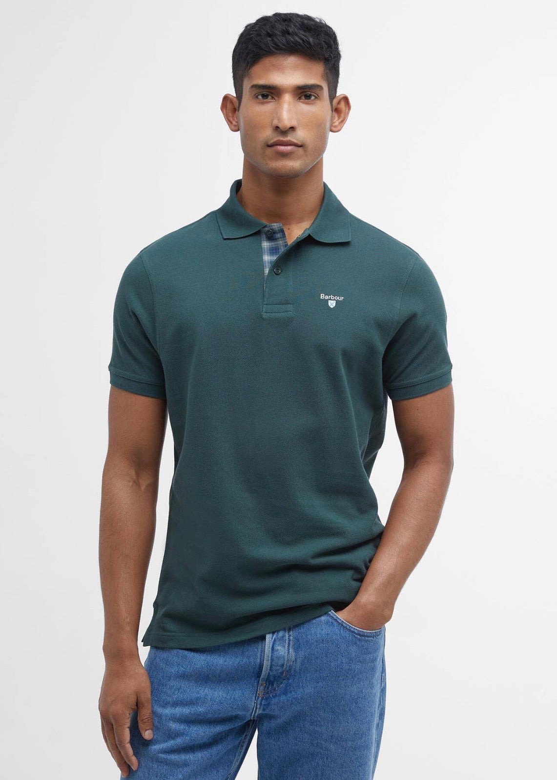 Tartan Polo Pique Green Gables