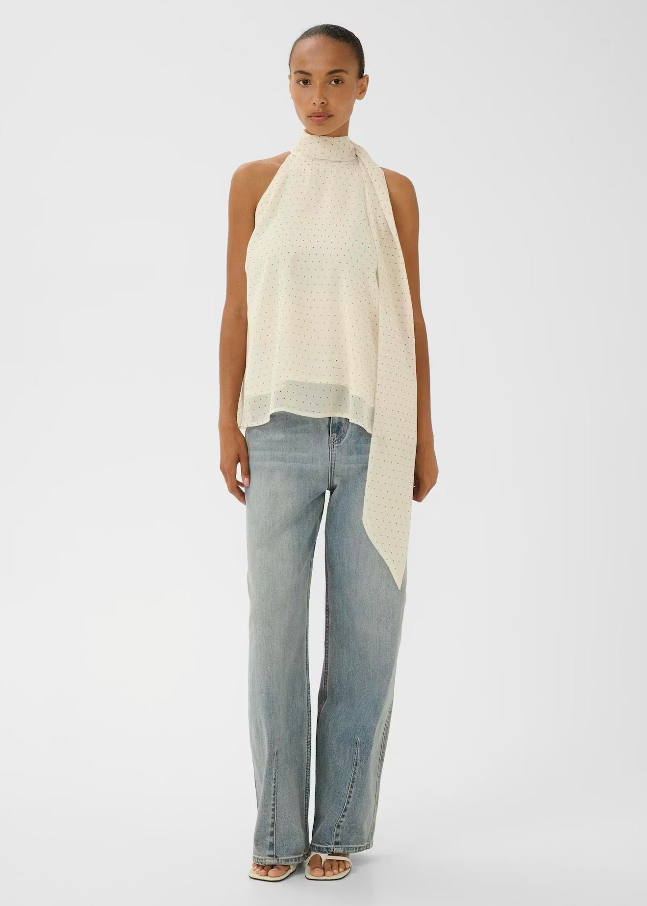 Dorah Top Birch Dot