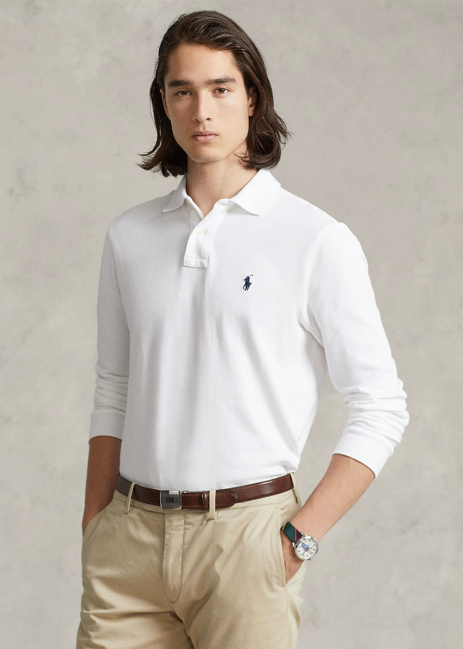 Mesh Polo shirt White