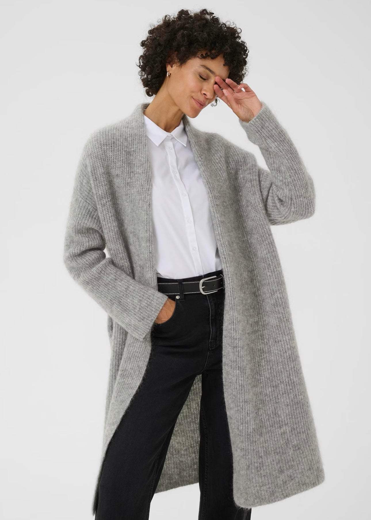 Lenemai cardigan Medium Grey Melange
