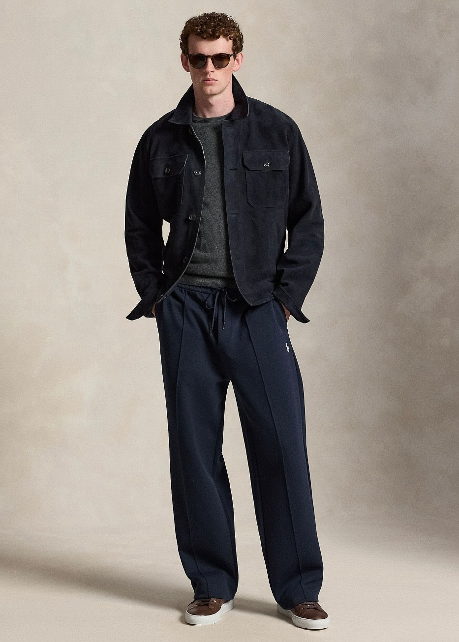 Double Knit Drawstring Pant Navy