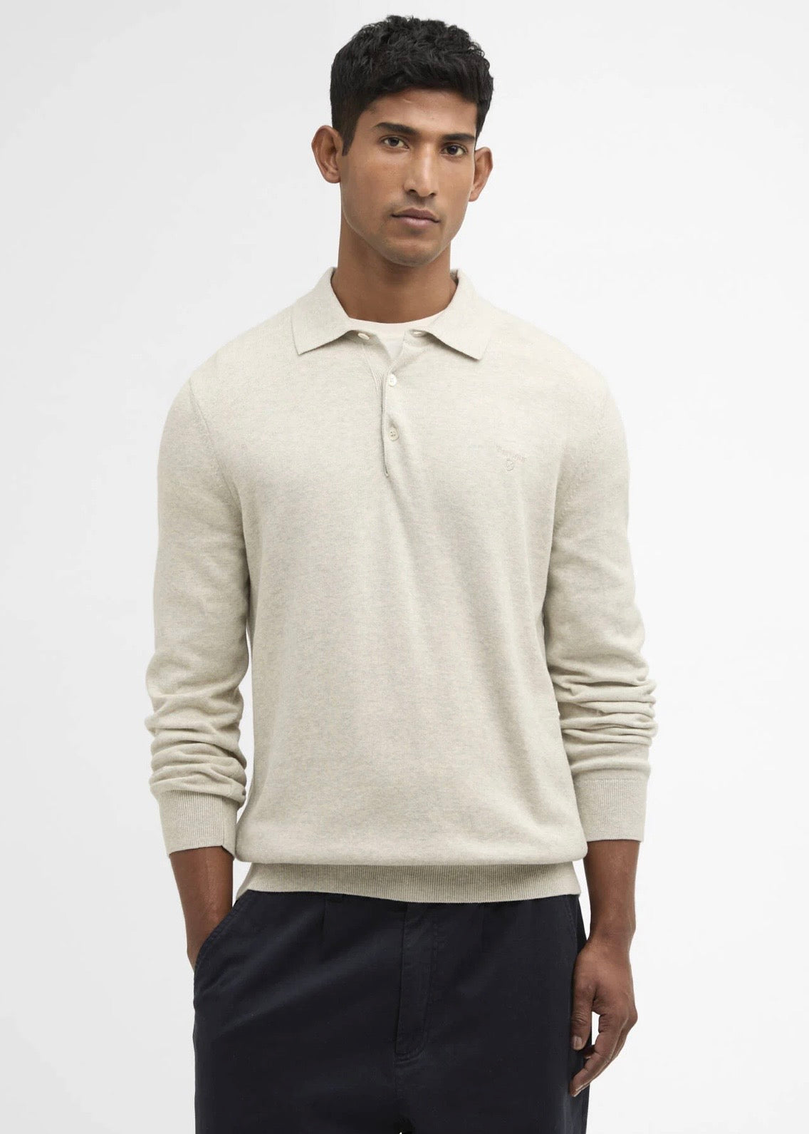 Pima Cotton Knitted Polo Neutral