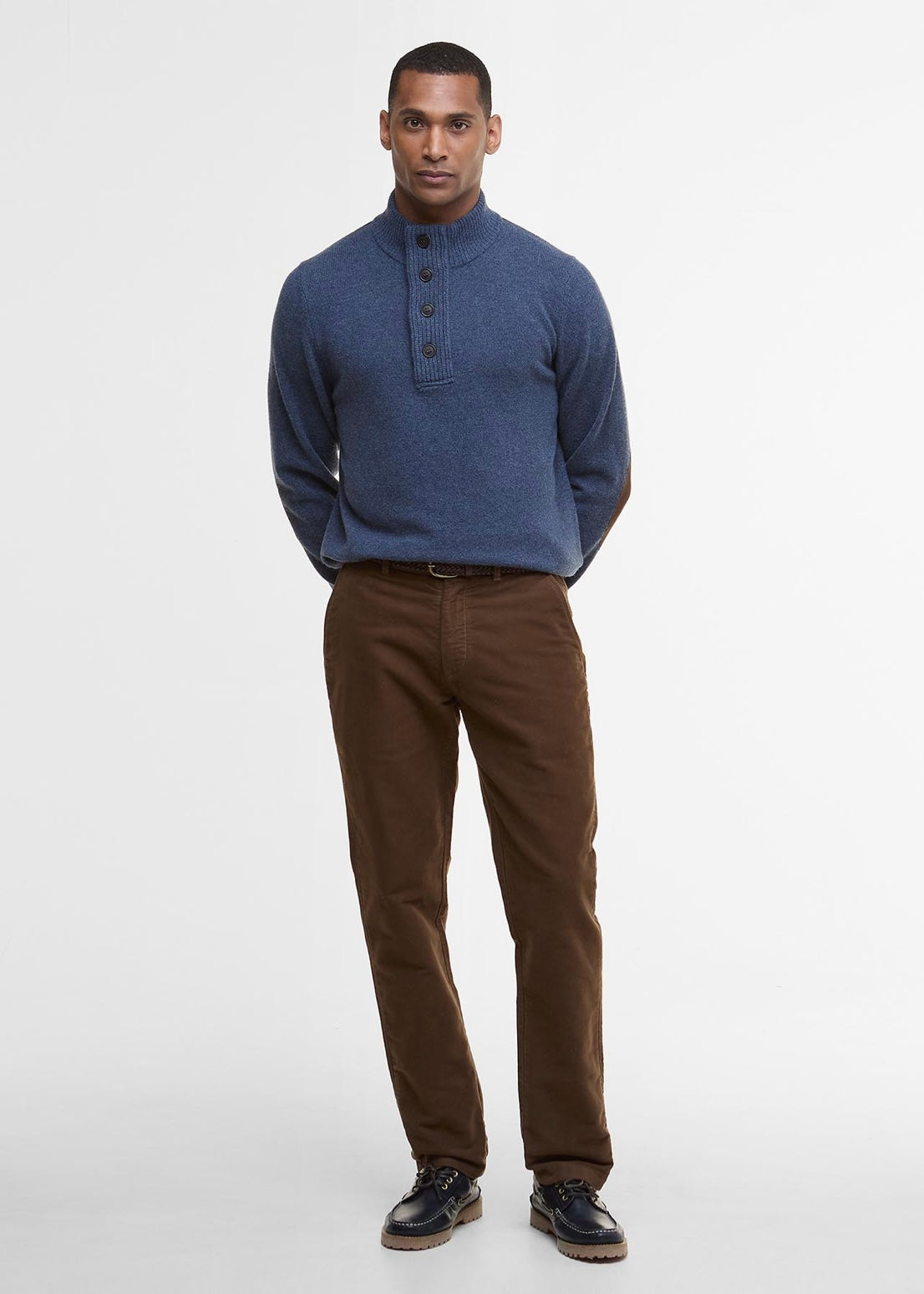 Essential Patch Half Zip Dark Indigo