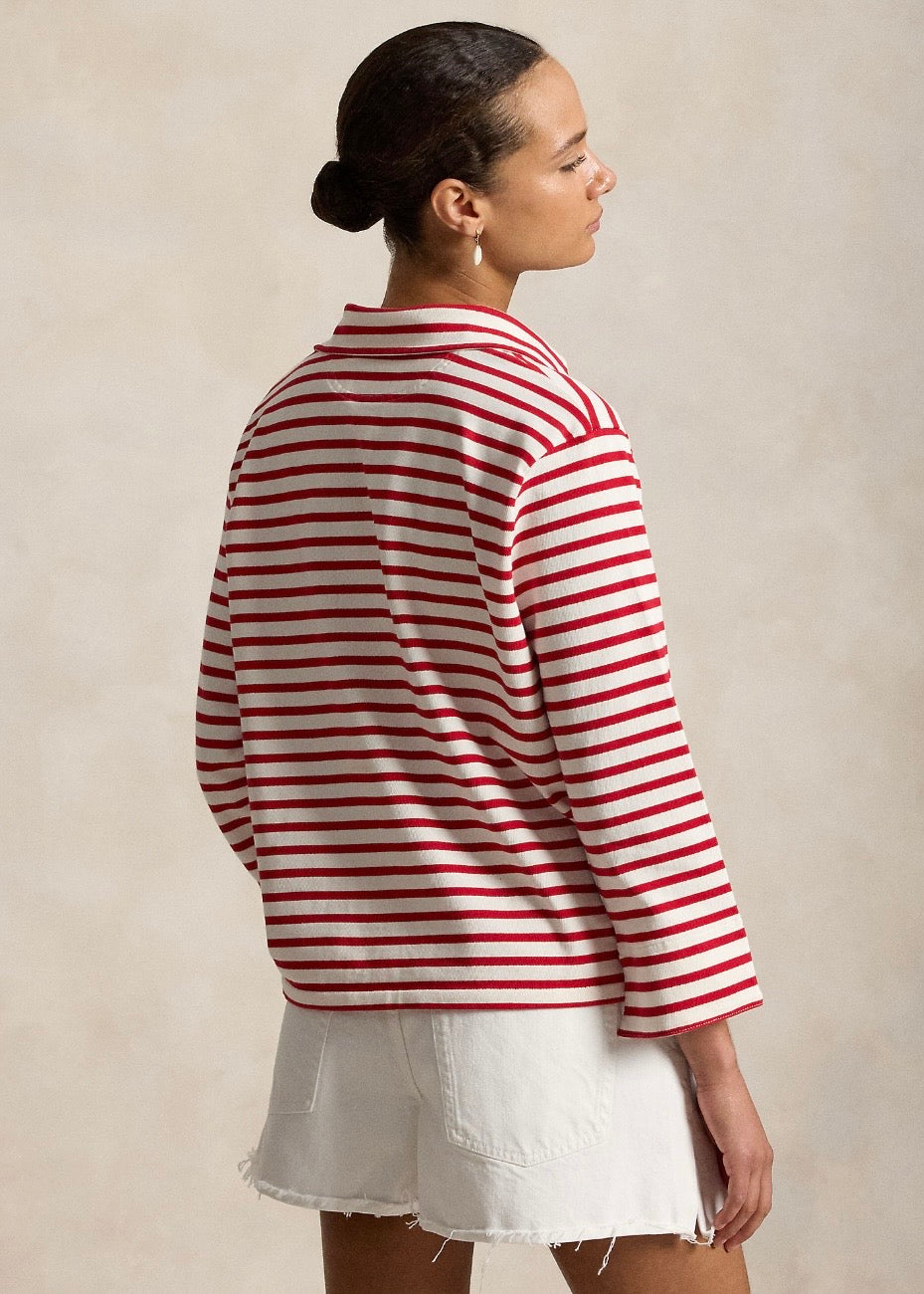 Striped Mariner Tee Red