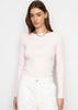 Petronella Rib Boatneck Light Pink