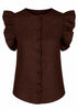 Pauline Linen Shirt Dark Brown