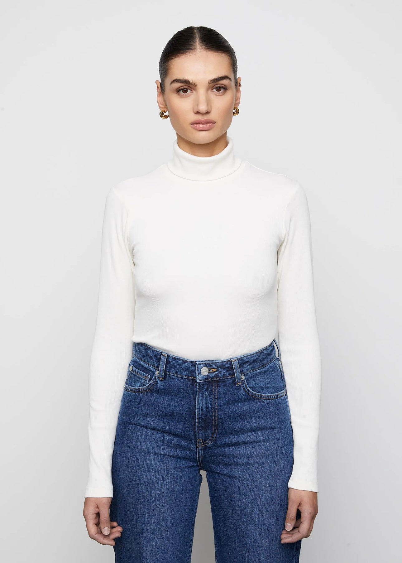 Camilla Pihl Petra Rib turtleneck - Ecru