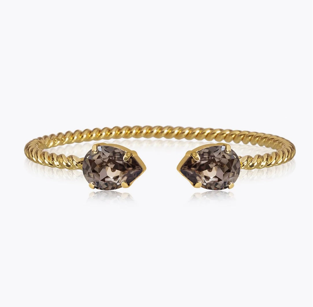 Caroline Svedbom Mini Drop bracelet Gold Greige