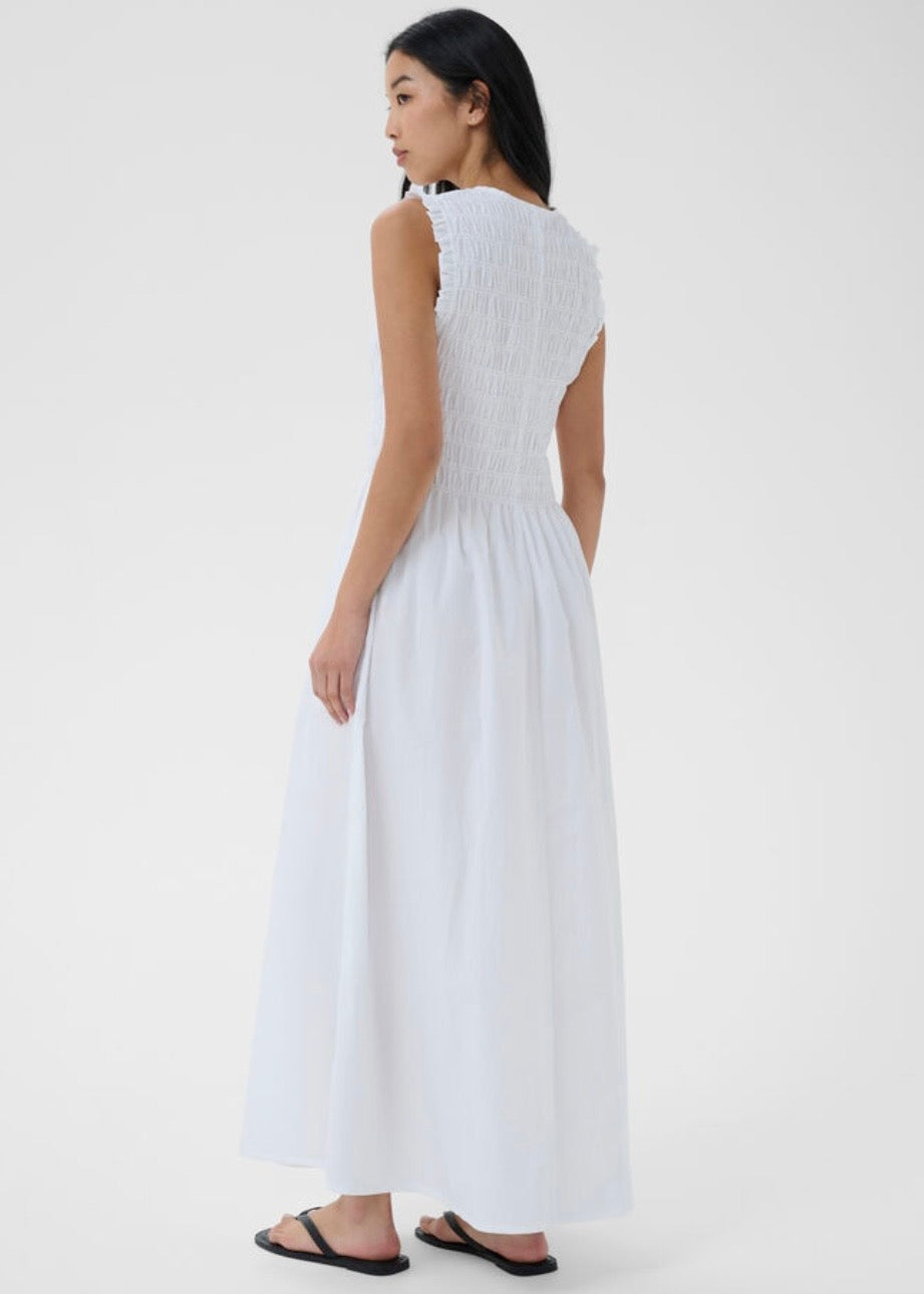 Borgnette Dress Bright White