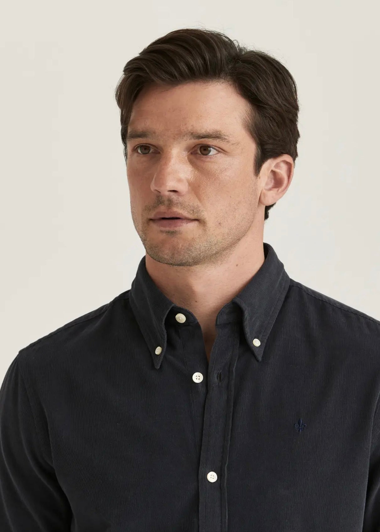 Morris Douglas Cord shirt - Blue