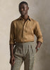 Custom Fit Linen Shirt Brown