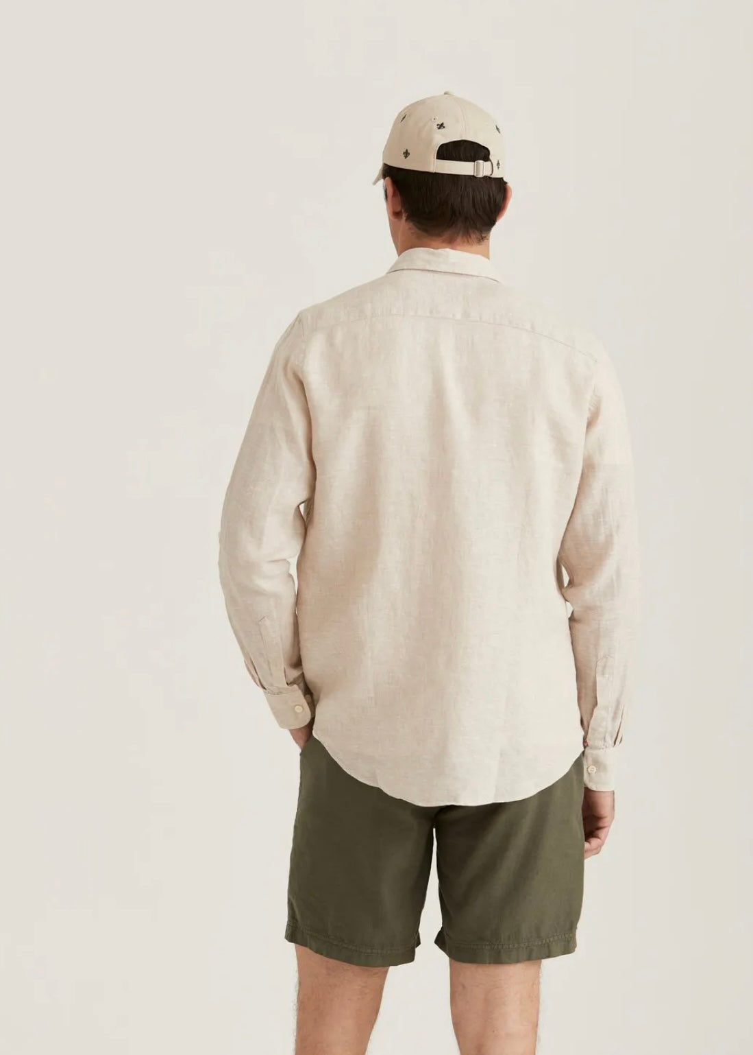 Morris Douglas Linen shirt - Khaki