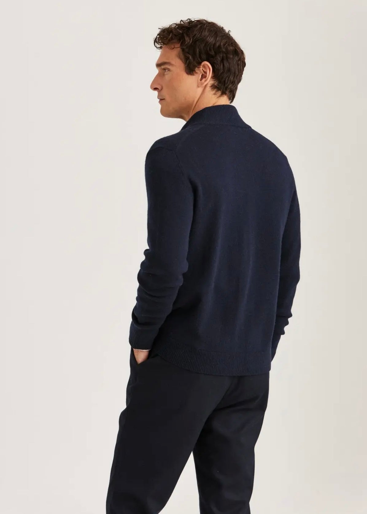 Hertford Button cardigan Navy