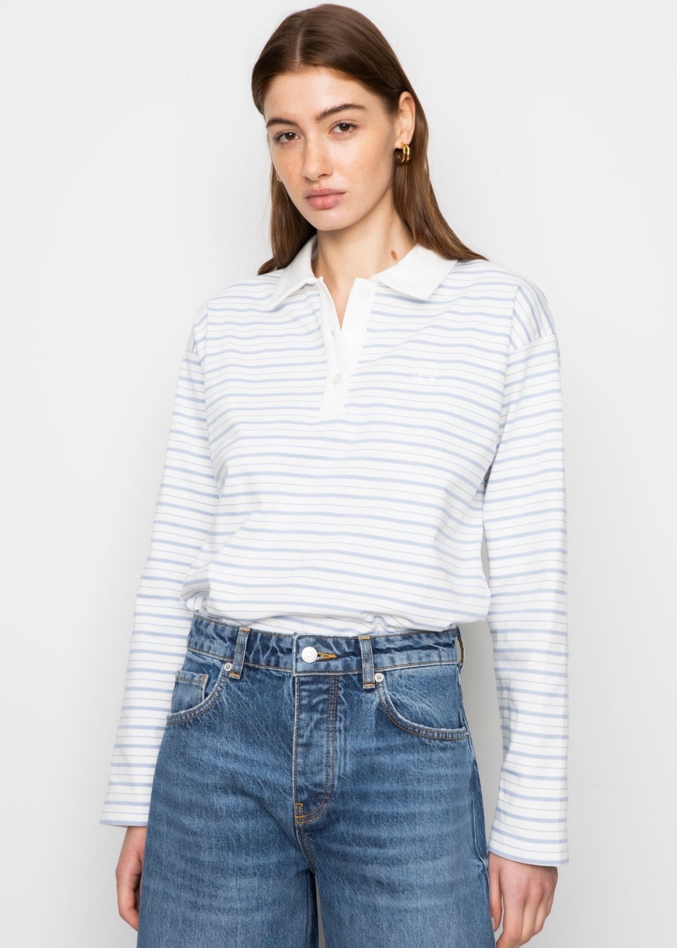 Elmer Polo Shirt Light Blue Stripe