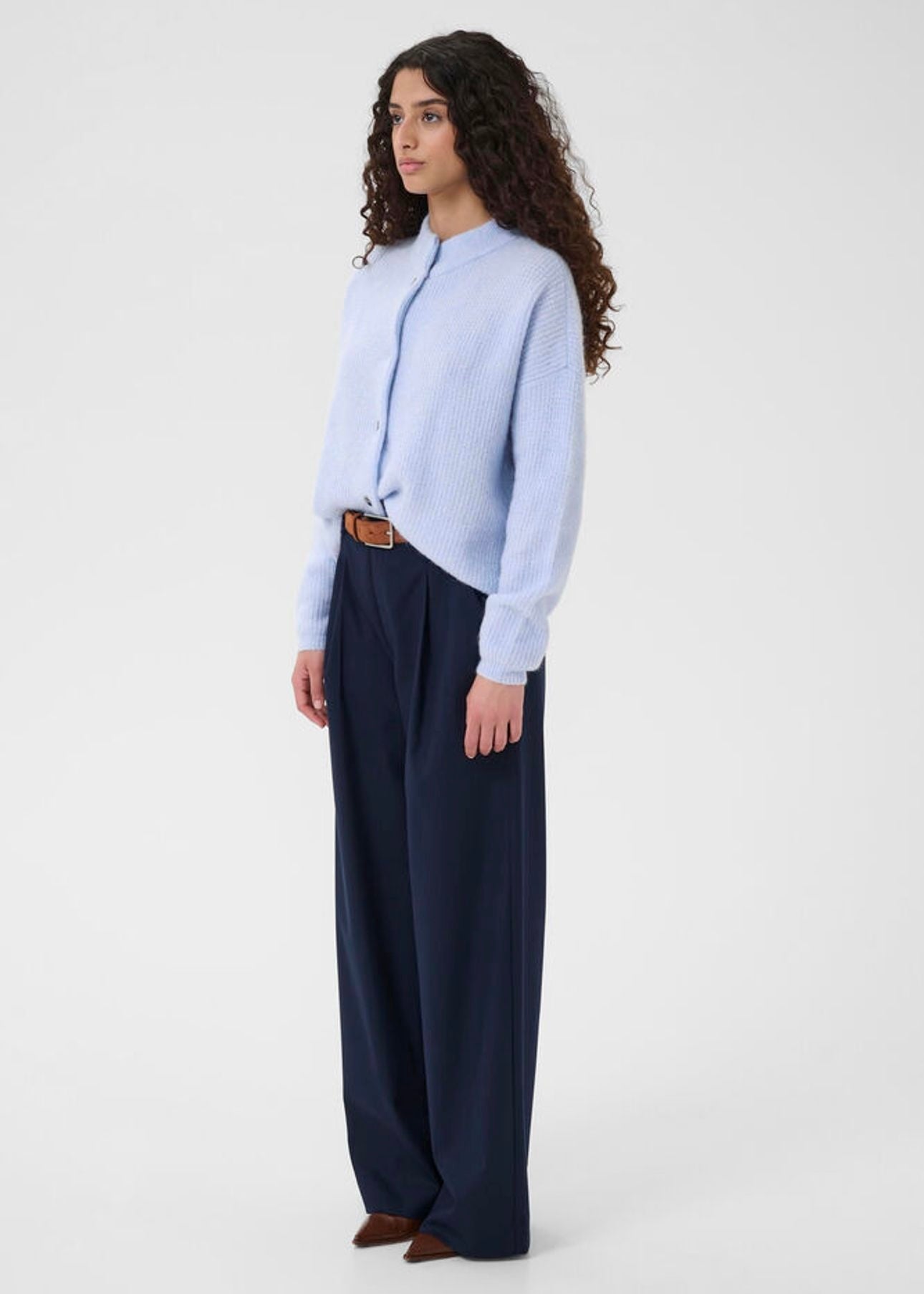 Alpha Short Cardigan Centaurea Melange