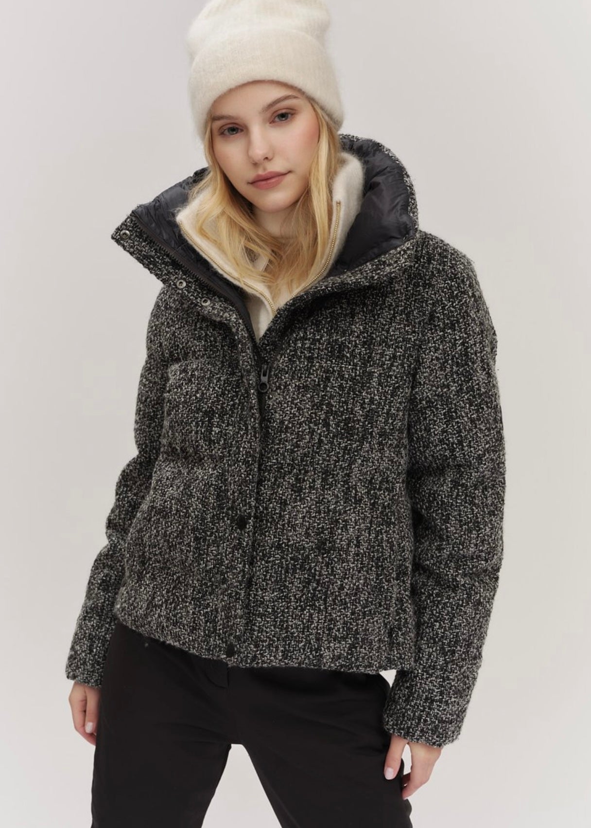 Indie Tweed jacket White/Black