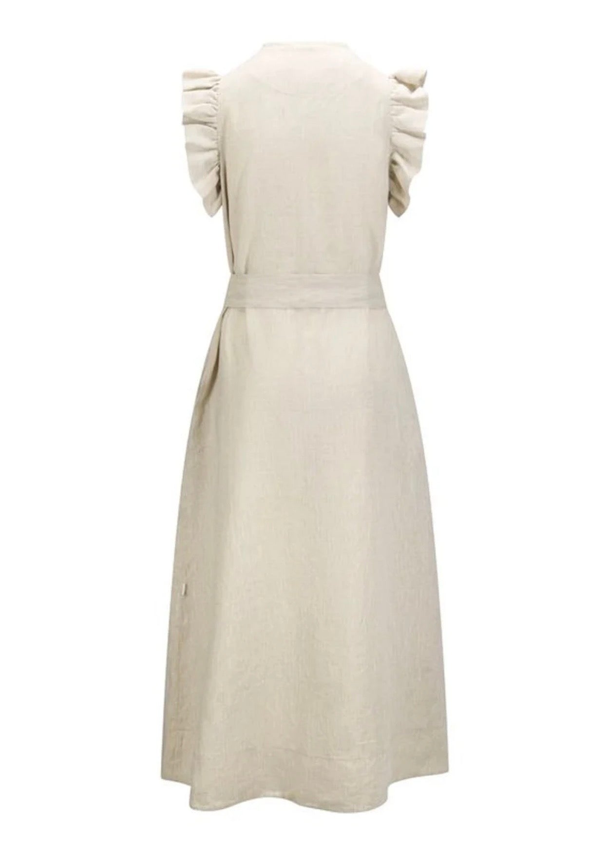 Pam Linen Dress Beige Melange