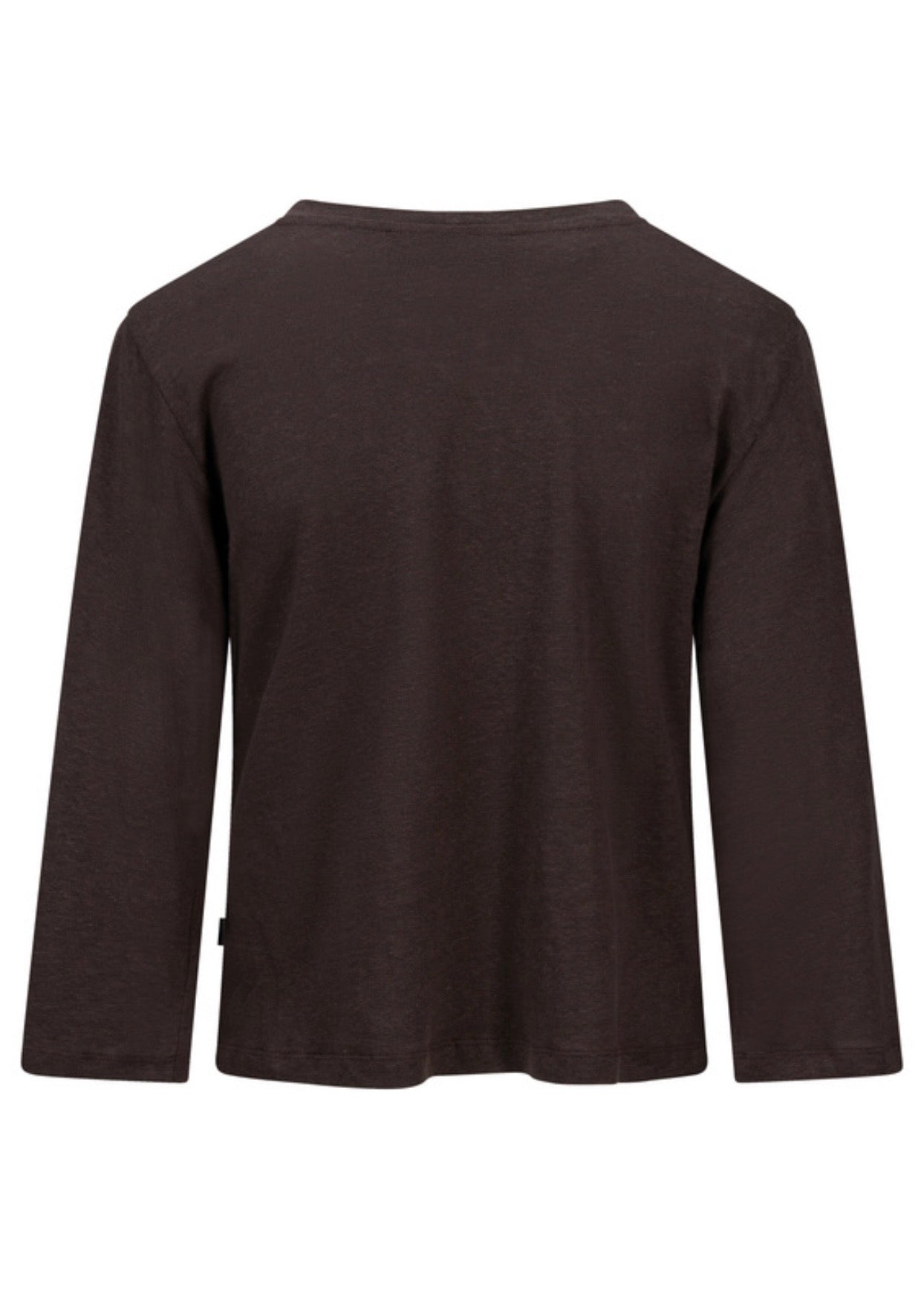 Heli Linen Tee Dark Brown