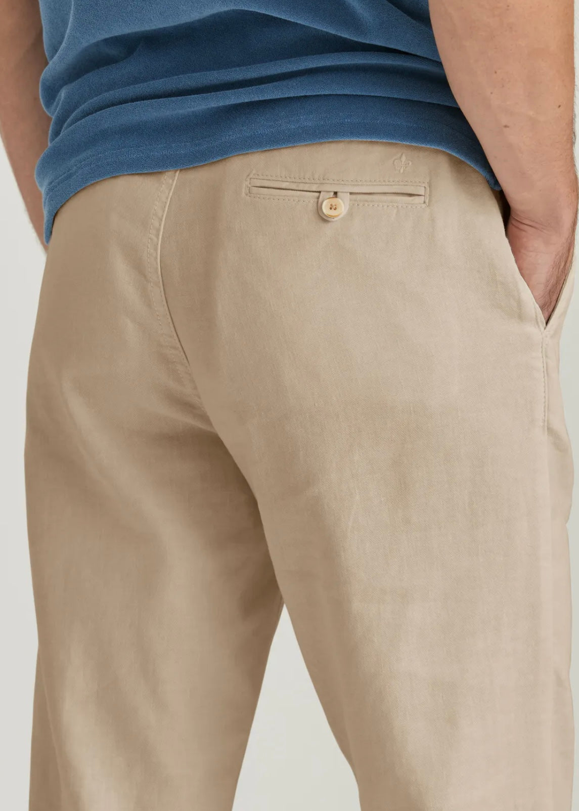 Morris Fenix Linen trouser - Khaki