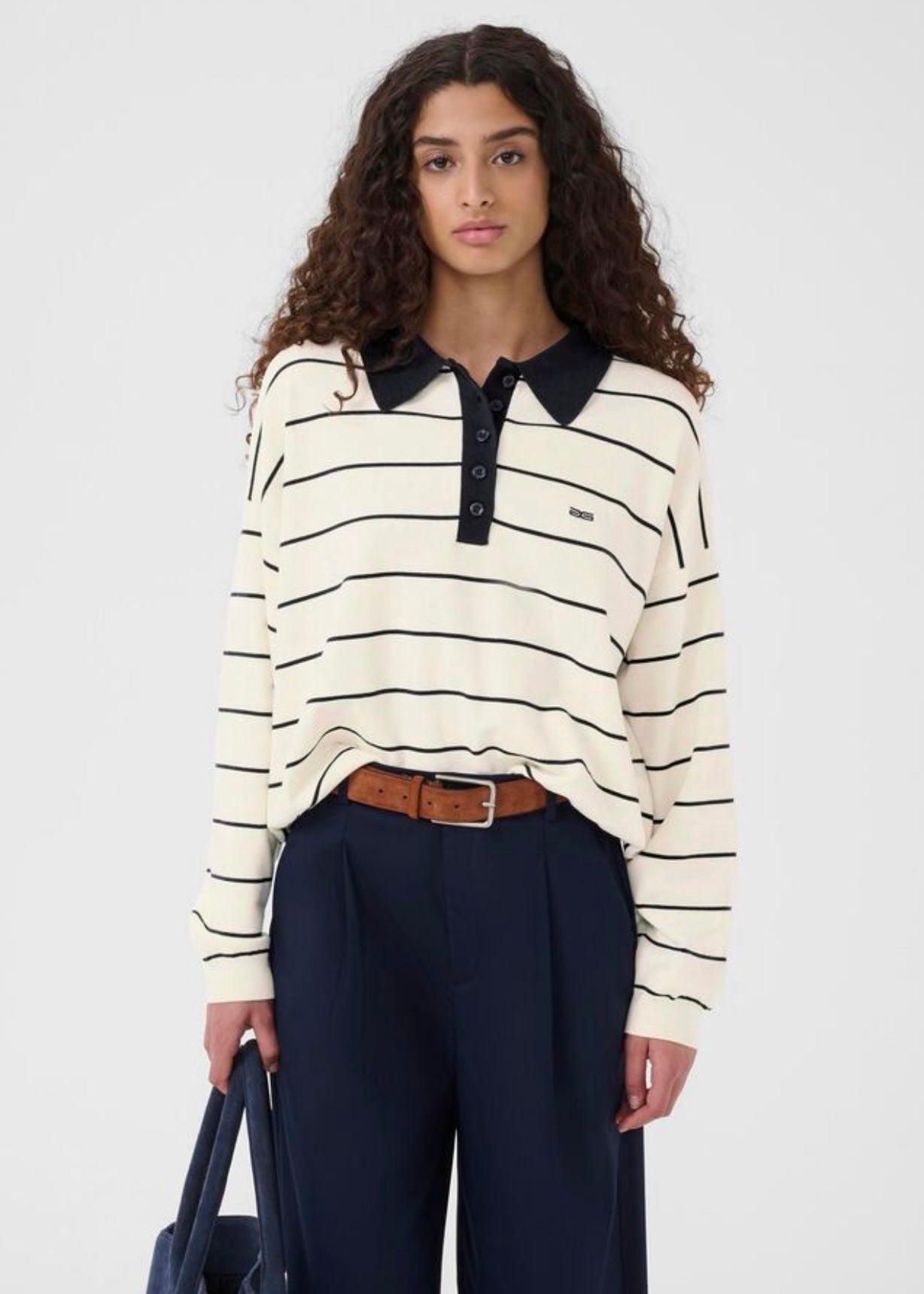 Taige Polo Pullover Egret/Skycaptain