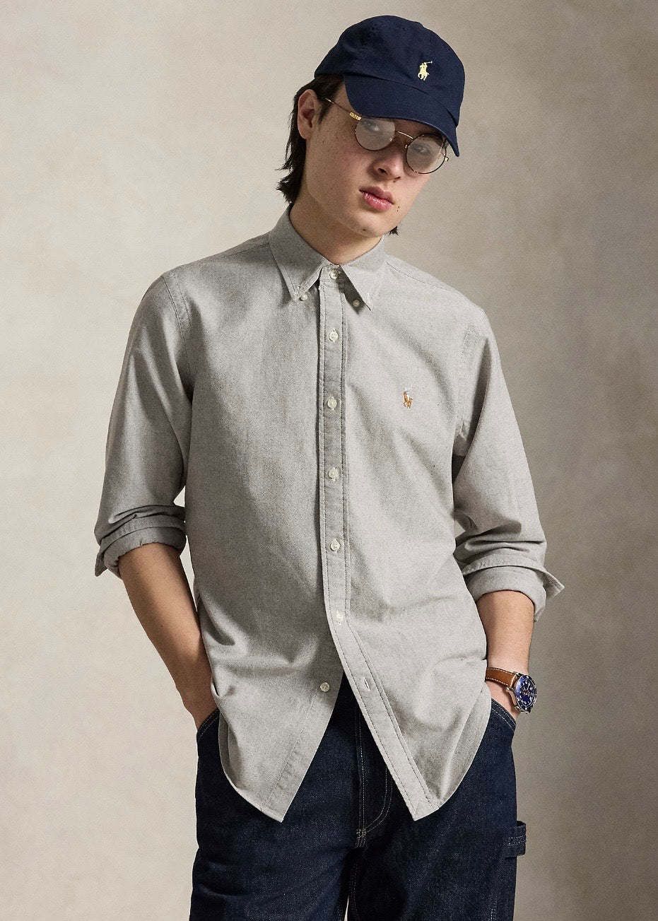 Custom Fit Oxford Shirt Nutmeg Brown