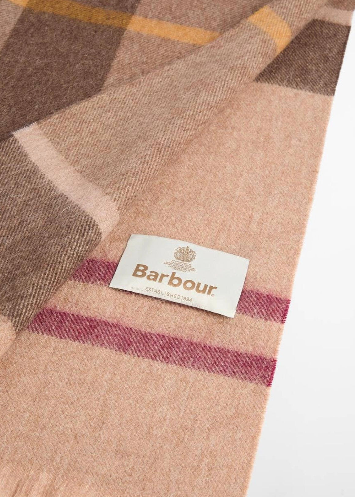 Rosefield Tartan Scarf Muted Tartan