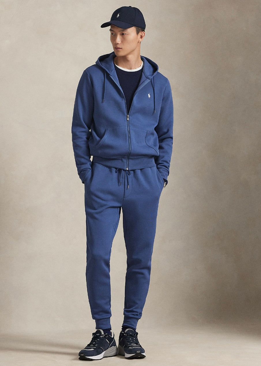 Double Knit Full Zip Hoodie Night Navy