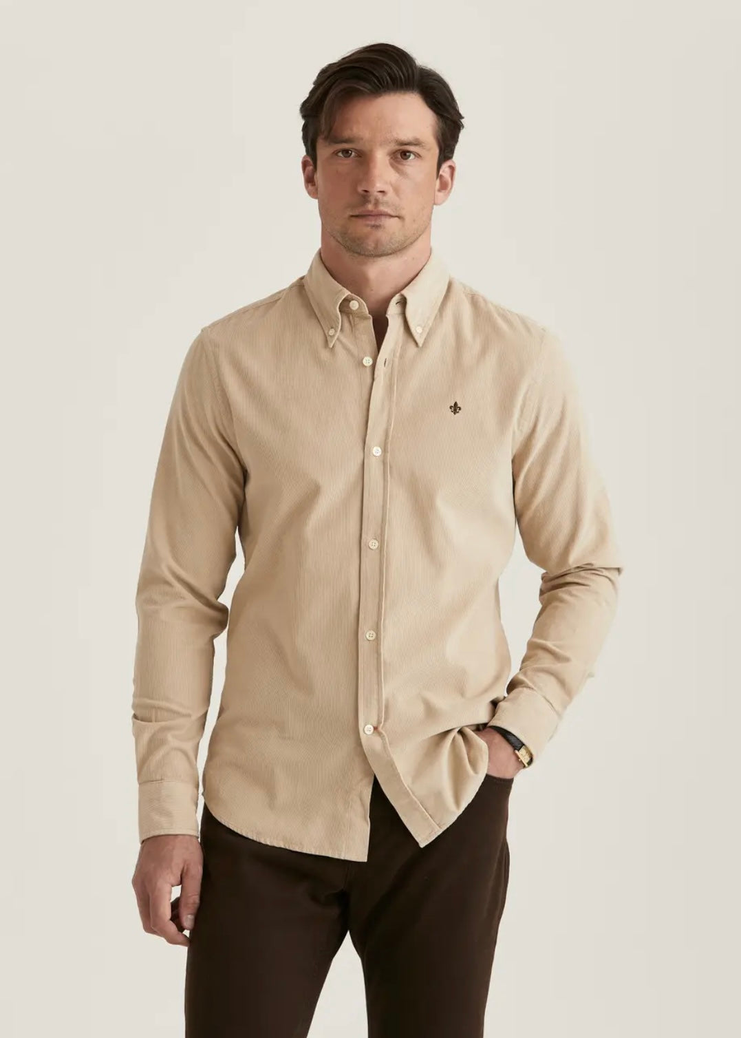 Morris Douglas Cord shirt - Khaki