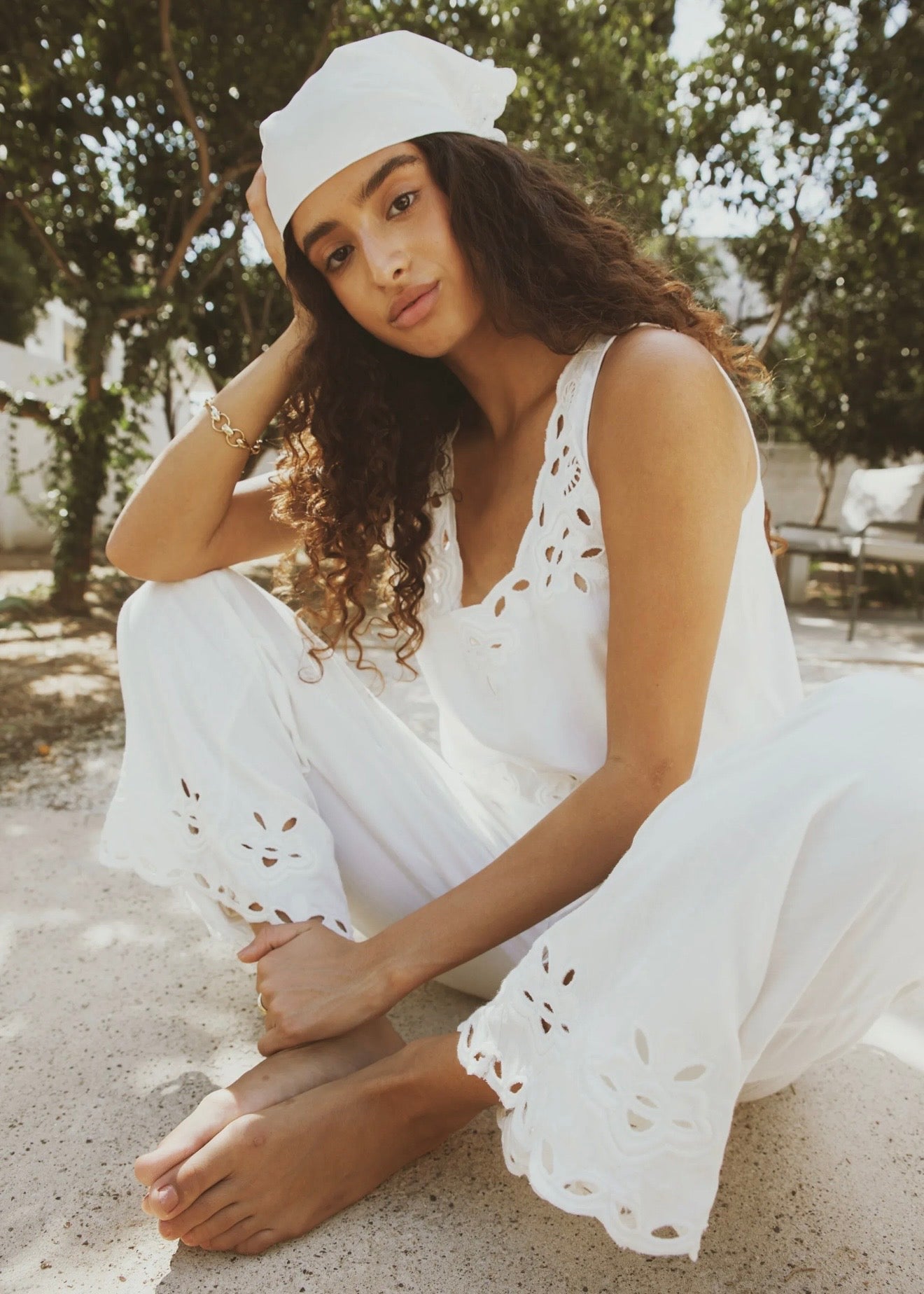 Evie Top White