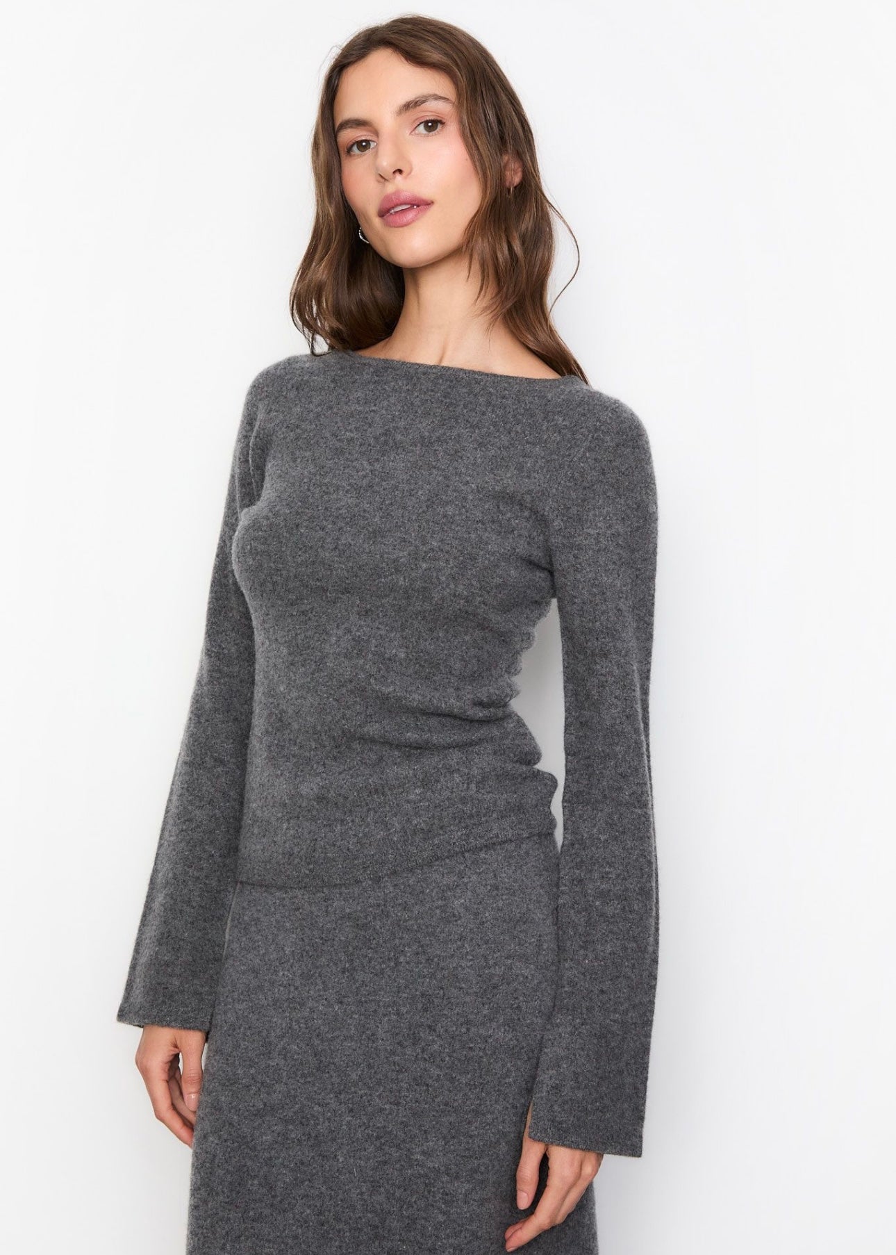 Joyce Knit Dark Grey Melange