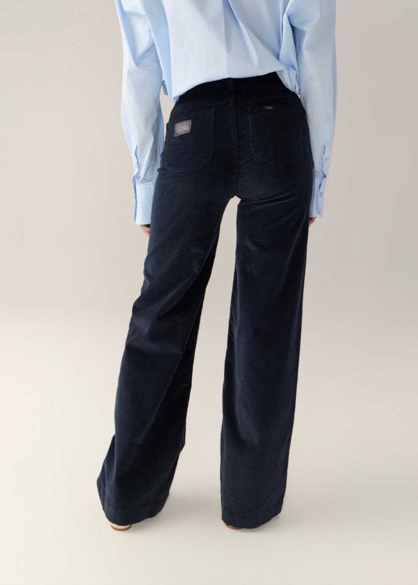 Palazzo Mistral Shiny Cord Navy