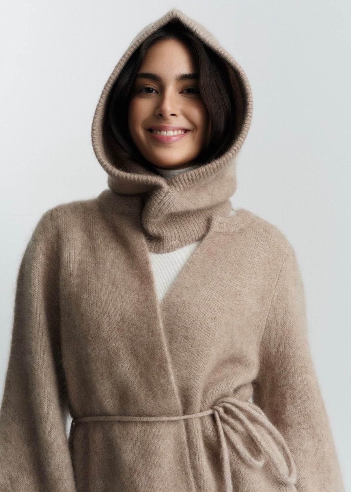 Fredrikke Chunky cardigan Hazel Beige