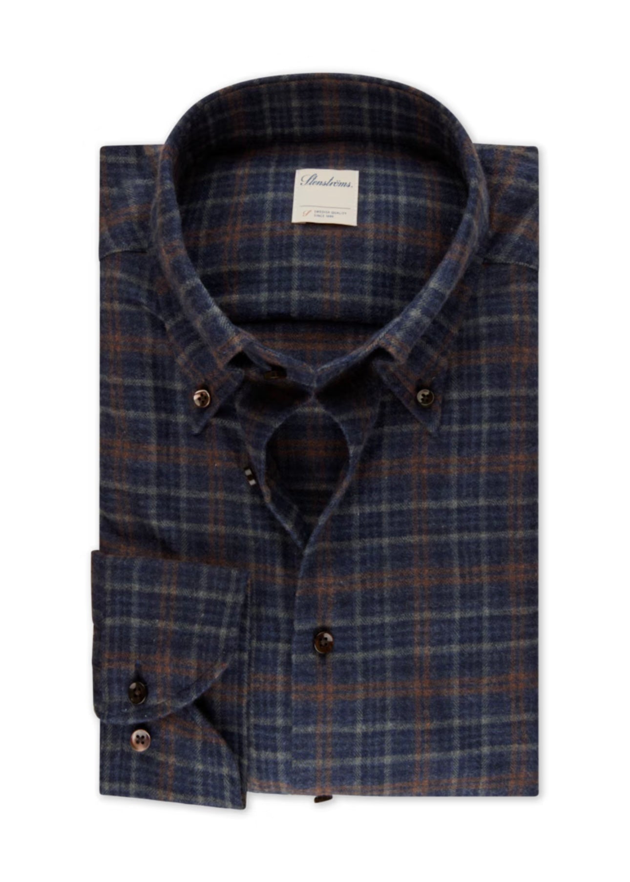 Stenströms Flannel shirt slimline - 712261 8864 183