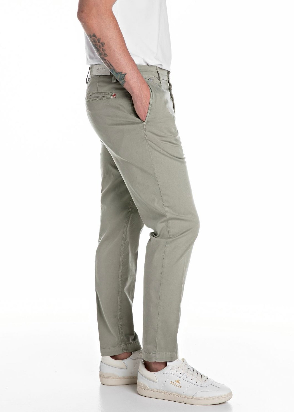 Replay Benni chino - Lt. Sage Green