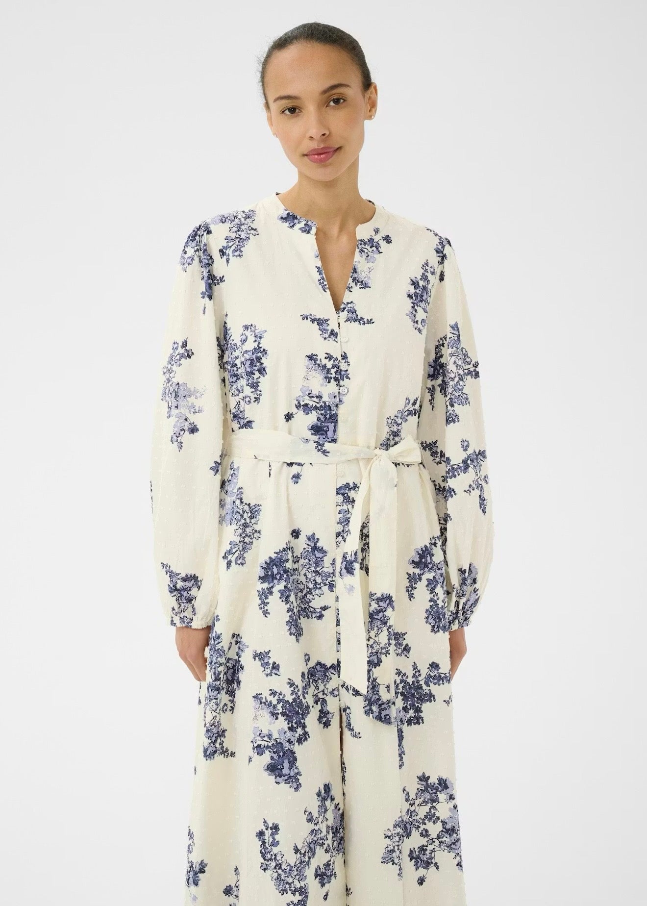 Avirana Dress Blue Shadow Flower