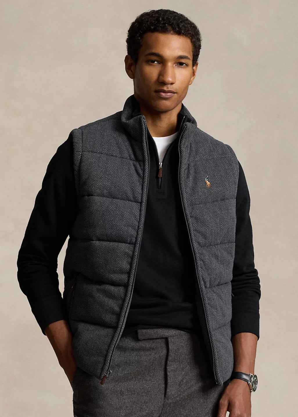 Polo Ralph Lauren vest - Stadium Grey Heather