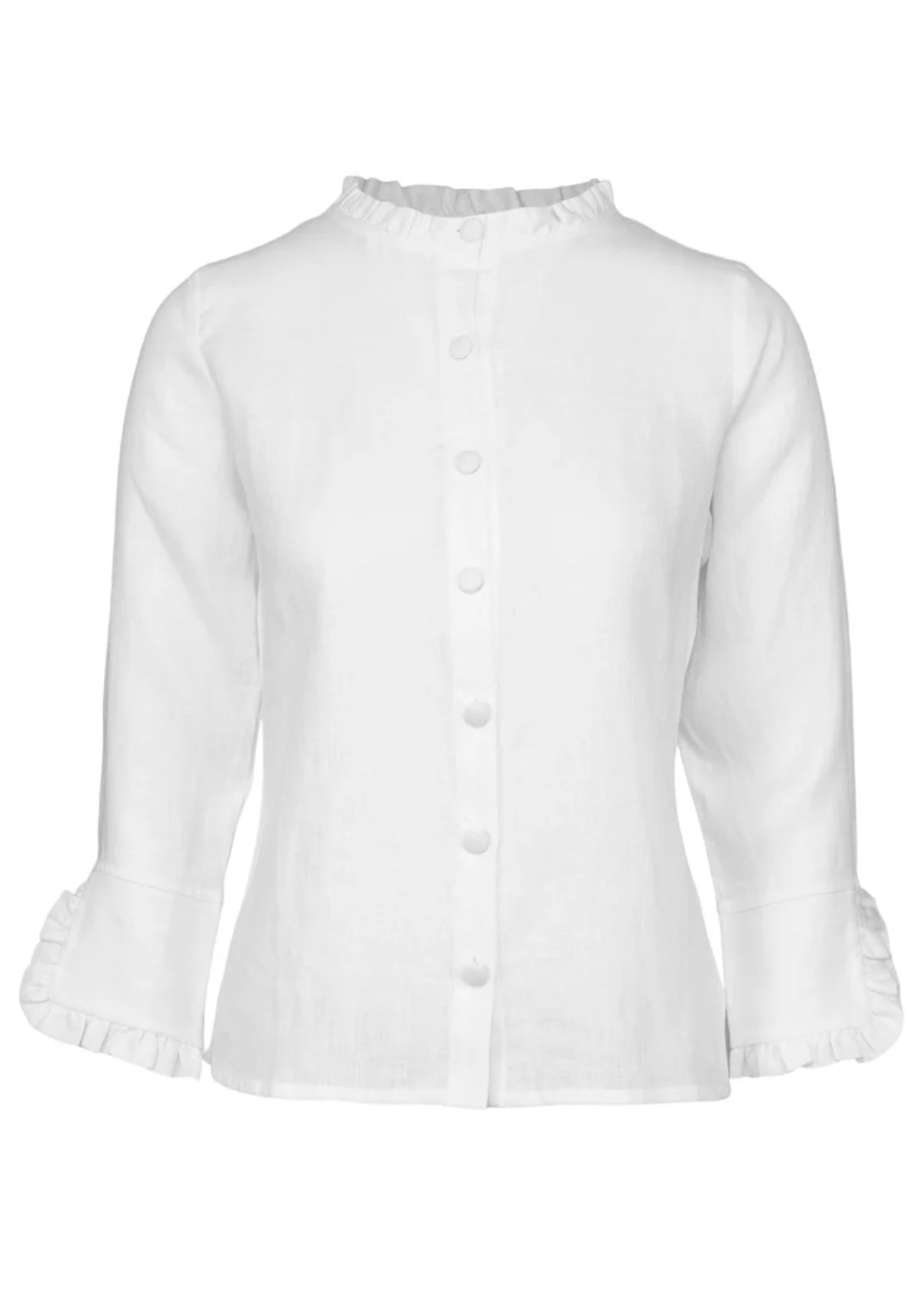 Ella&il Clarion Linen shirt - White