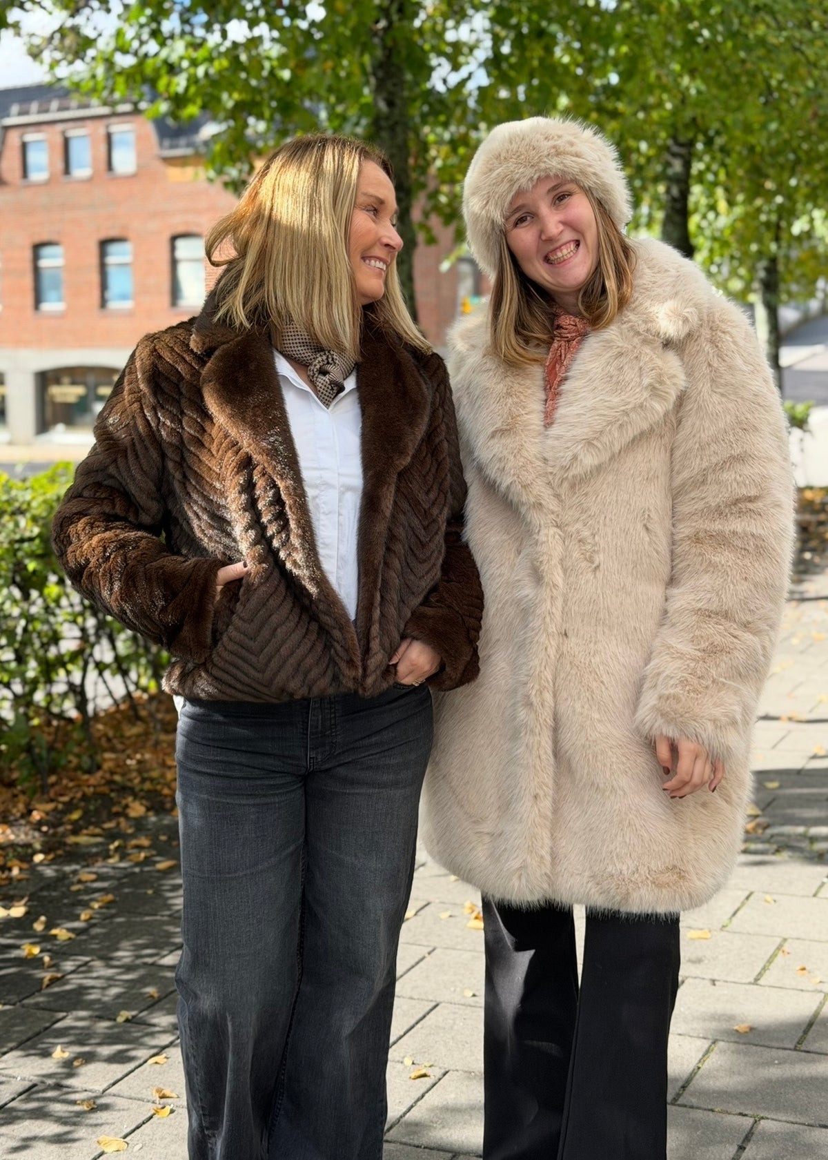 Alexandra Fuskepels Jakke Minkbrun