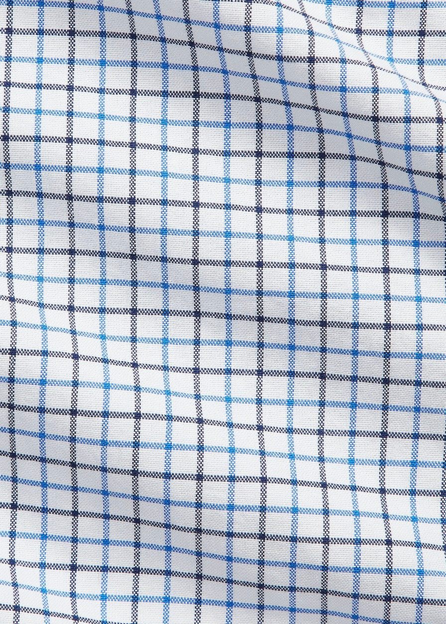Slim Fit Tattersall Oxford shirt White/Blue